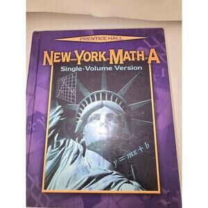 New York Math A: Single Volume Version